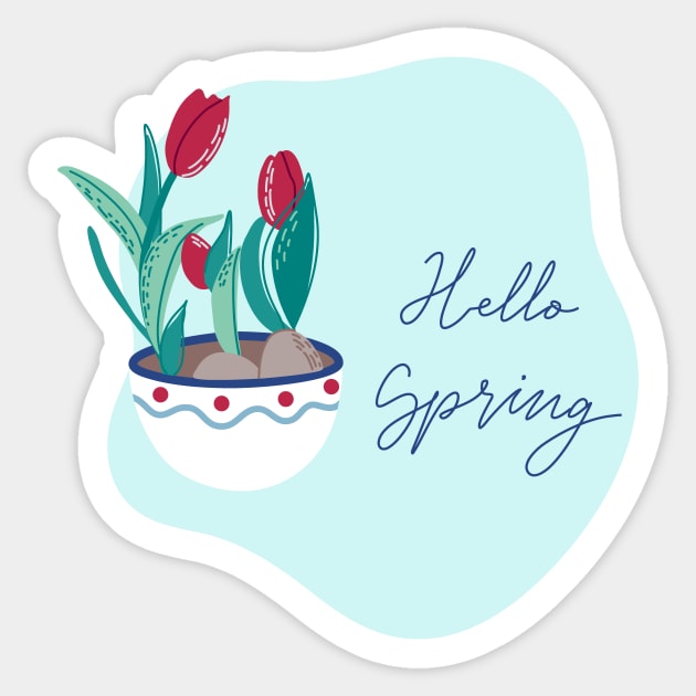 Hello spring Sticker by DanielK